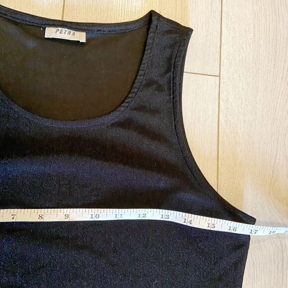 Vintage 90’s little black mini dress lace hem - Picture 8 of 11